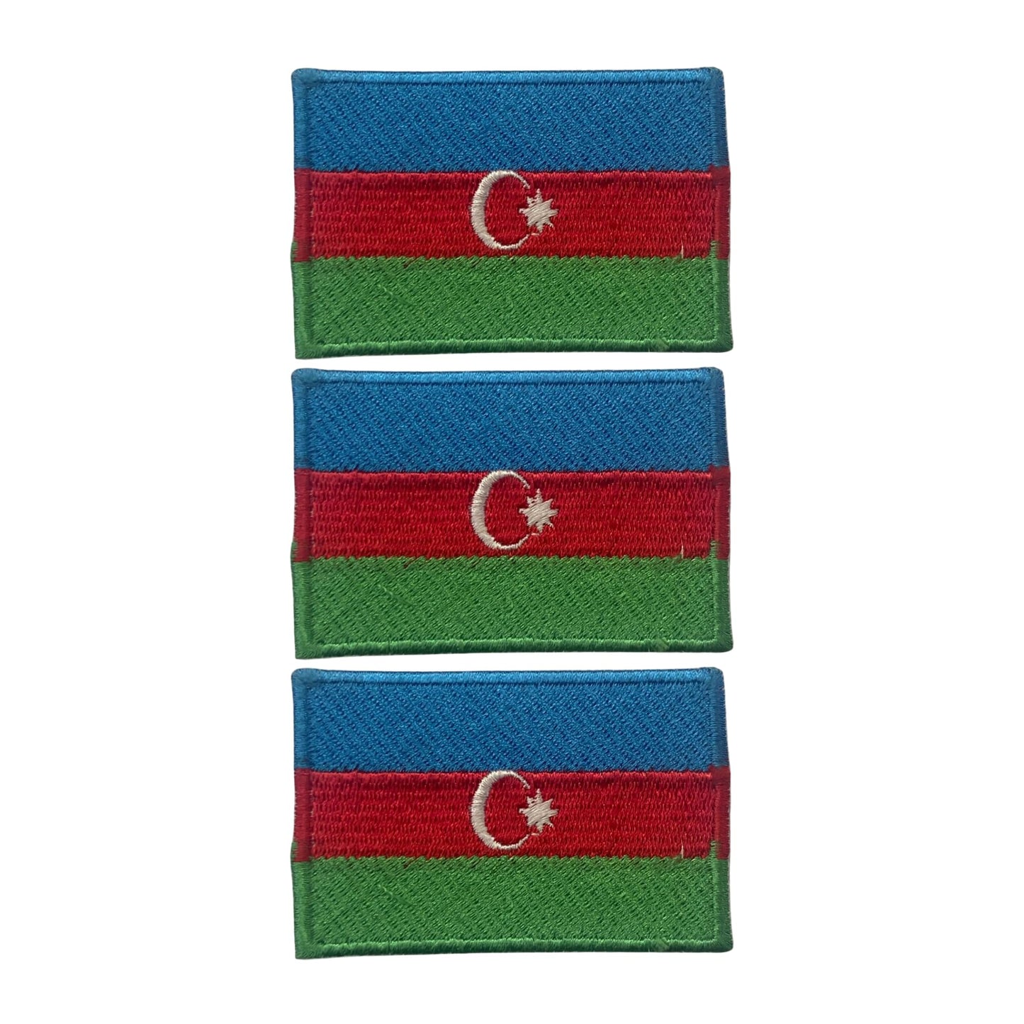 3 Pieces All Countries Flag Patches, 7×4 cm Embroidered Iron-On/Sew On National Flags, World Country Badge Appliques for Vest, Jacket, Backpack, Hat,(A-J)