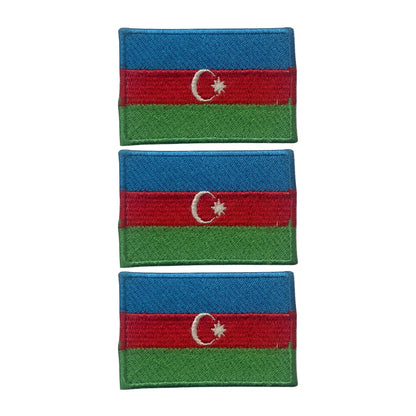 3 Pieces All Countries Flag Patches, 7×4 cm Embroidered Iron-On/Sew On National Flags, World Country Badge Appliques for Vest, Jacket, Backpack, Hat, (T-Z)