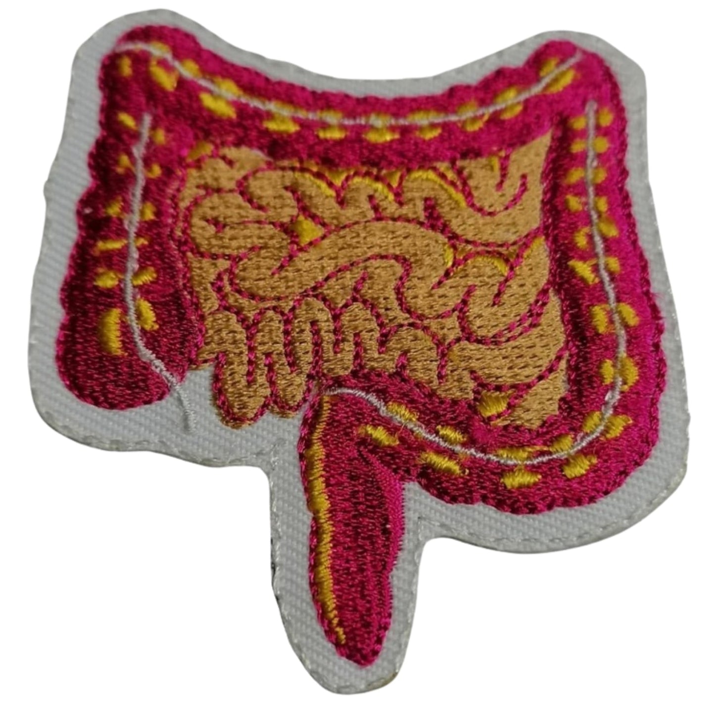intestine Embroidery Iron-On Patches for Clothing Sew-On Applique for DIY Crafts Denim Jackets Jeans Backpacks