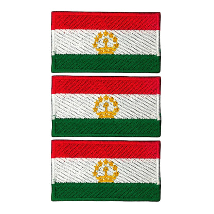 3 Pieces All Countries Flag Patches, 7×4 cm Embroidered Iron-On/Sew On National Flags, World Country Badge Appliques for Vest, Jacket, Backpack, Hat, (T-Z)