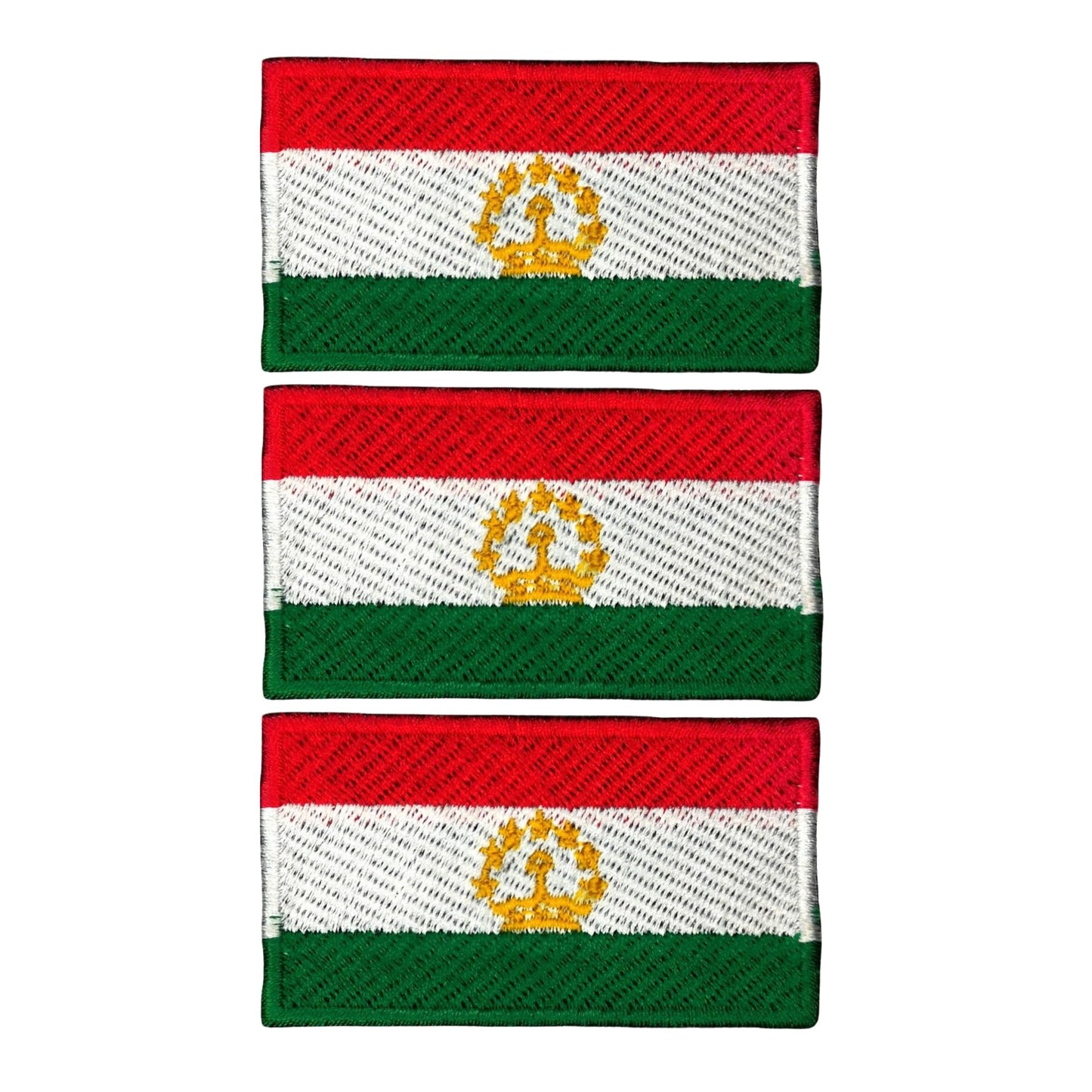 3 Pieces All Countries Flag Patches, 7×4 cm Embroidered Iron-On/Sew On National Flags, World Country Badge Appliques for Vest, Jacket, Backpack, Hat, (K-S)