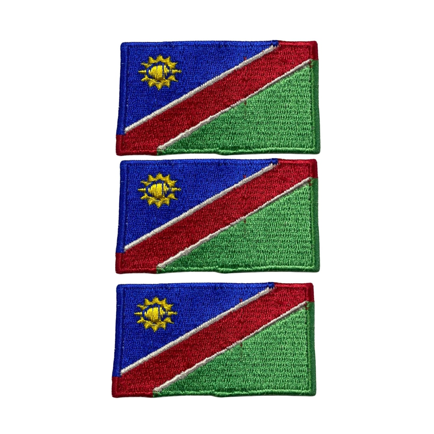 3 Pieces All Countries Flag Patches, 7×4 cm Embroidered Iron-On/Sew On National Flags, World Country Badge Appliques for Vest, Jacket, Backpack, Hat, (T-Z)