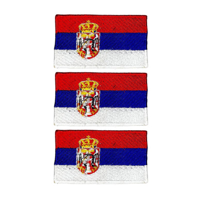 3 Pieces All Countries Flag Patches, 7×4 cm Embroidered Iron-On/Sew On National Flags, World Country Badge Appliques for Vest, Jacket, Backpack, Hat, (T-Z)