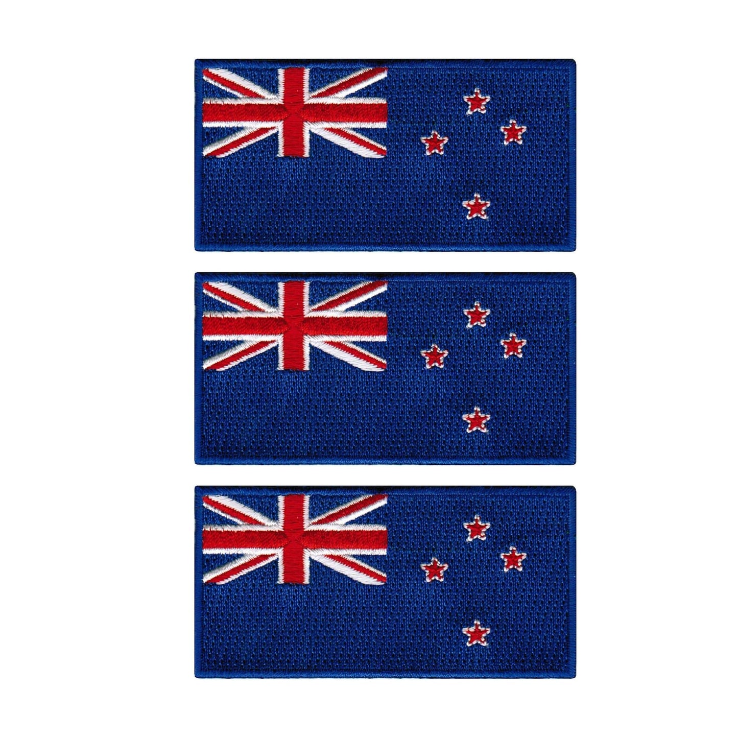 3 Pieces All Countries Flag Patches, 7×4 cm Embroidered Iron-On/Sew On National Flags, World Country Badge Appliques for Vest, Jacket, Backpack, Hat, (K-S)