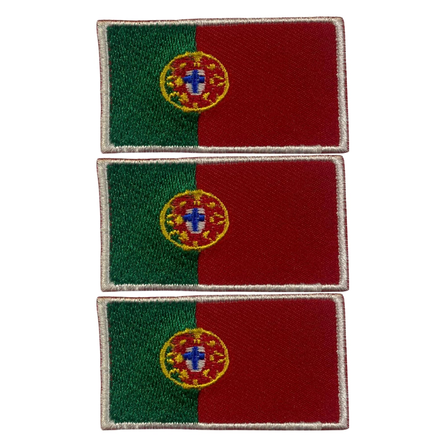 3 Pieces All Countries Flag Patches, 7×4 cm Embroidered Iron-On/Sew On National Flags, World Country Badge Appliques for Vest, Jacket, Backpack, Hat, (K-S)
