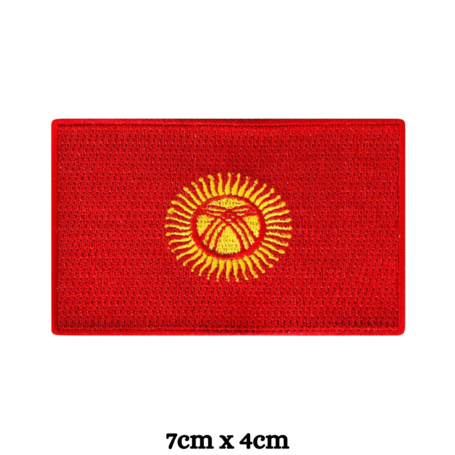 Country Flag Embroidered Patch – Iron On / Sew On National Flag Badge | All Countries Available | Jacket, Backpack, Hat, Uniform – Choose Your Country (K-S)