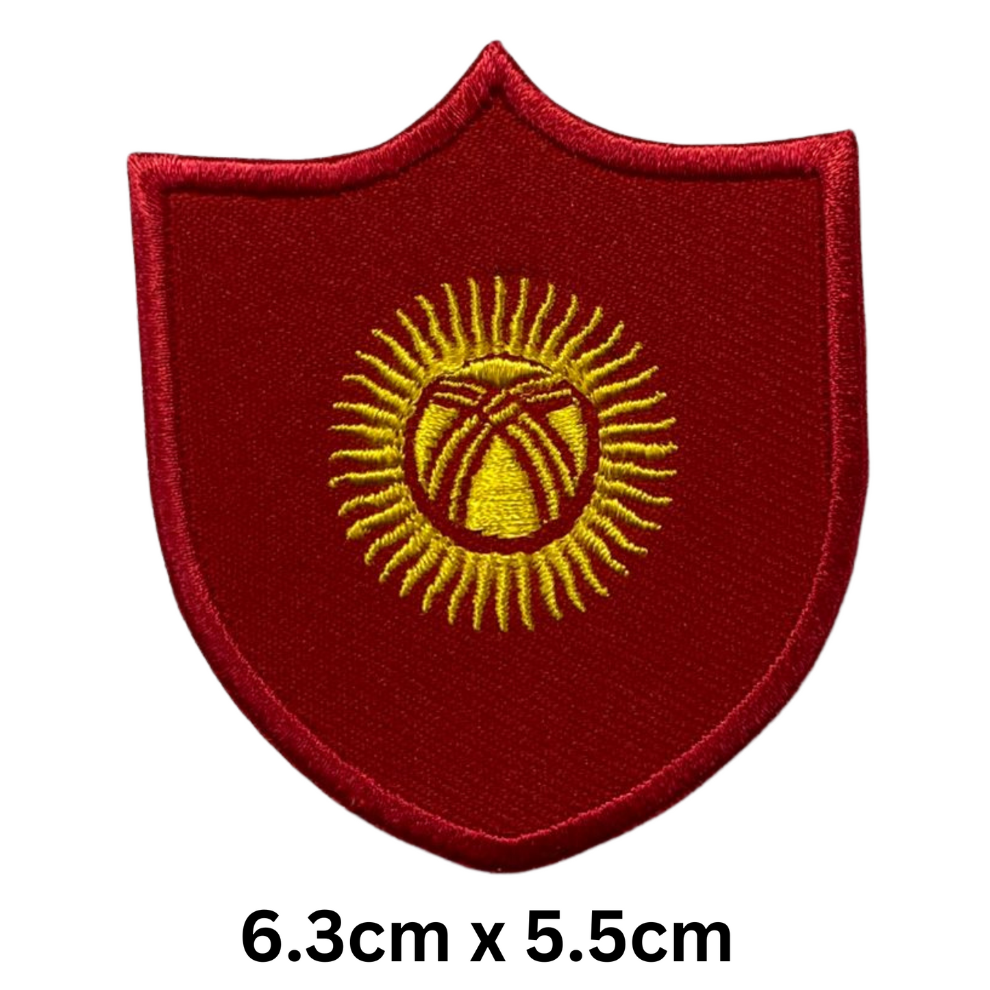 Shield Flag Patch – Embroidered Iron On / Sew On Shield Shaped National Flag Badge | All Countries Available | Heraldic Crest Patch for Jacket, Backpack, Biker Vest, Uniform – Choose Your Country (K-S)