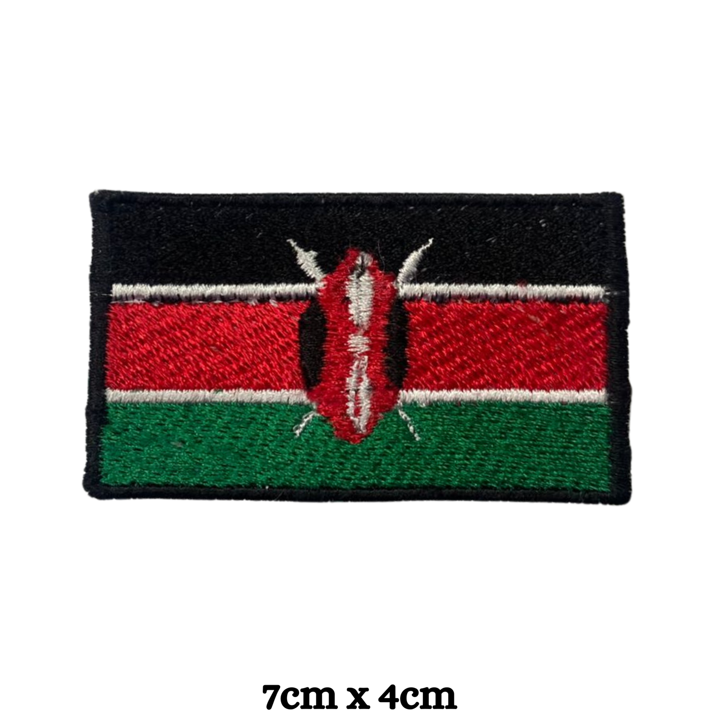 Country Flag Embroidered Patch – Iron On / Sew On National Flag Badge | All Countries Available | Jacket, Backpack, Hat, Uniform – Choose Your Country (K-S)