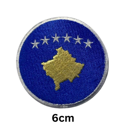 Round Flag Patch – 6cm Circular Embroidered Iron On / Sew On National Flag Badge | All Countries | Tactical Military Emblem for Hats, Jackets, Backpacks, Uniforms – Choose Your Country (K-S)