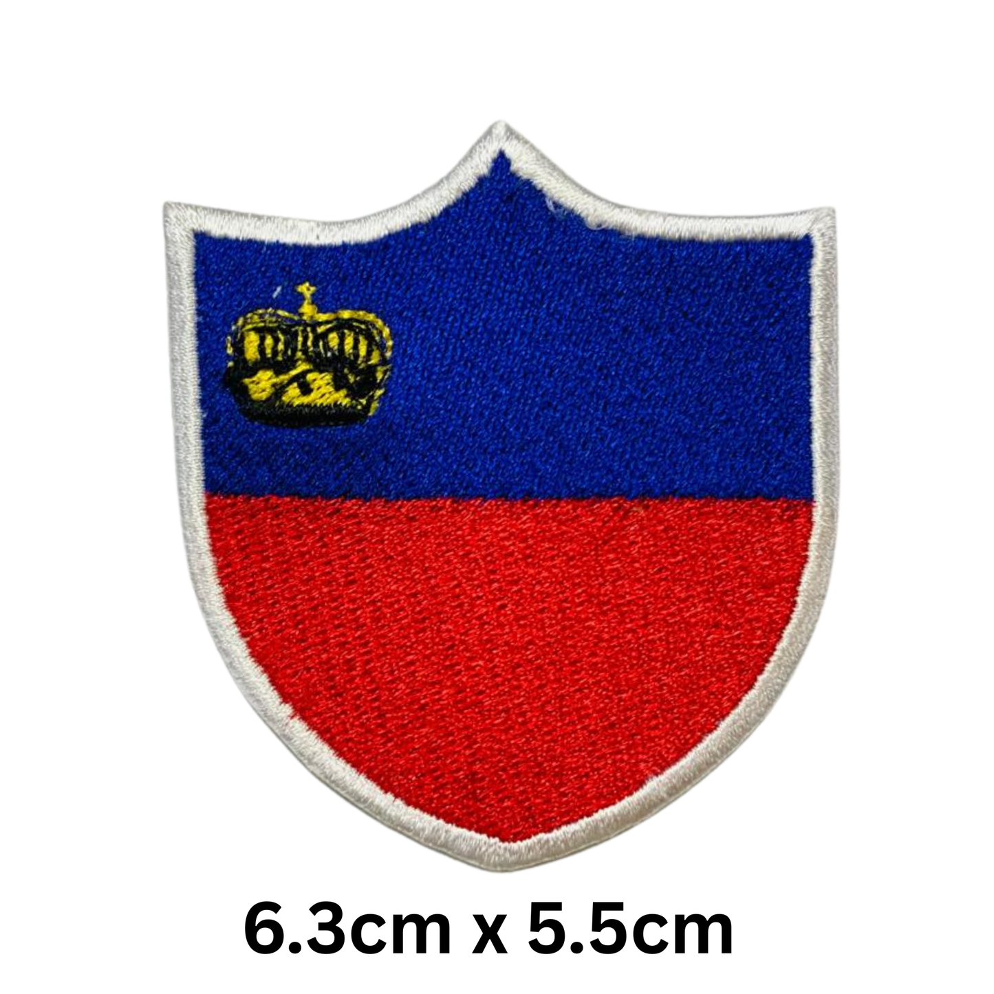 Shield Flag Patch – Embroidered Iron On / Sew On Shield Shaped National Flag Badge | All Countries Available | Heraldic Crest Patch for Jacket, Backpack, Biker Vest, Uniform – Choose Your Country (K-S)