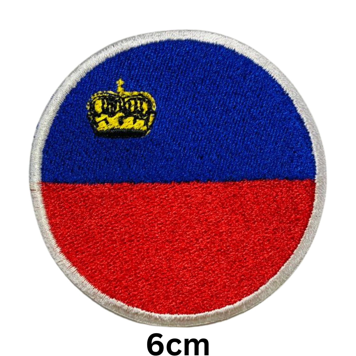 Round Flag Patch – 6cm Circular Embroidered Iron On / Sew On National Flag Badge | All Countries | Tactical Military Emblem for Hats, Jackets, Backpacks, Uniforms – Choose Your Country (K-S)