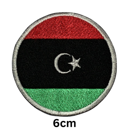 Round Flag Patch – 6cm Circular Embroidered Iron On / Sew On National Flag Badge | All Countries | Tactical Military Emblem for Hats, Jackets, Backpacks, Uniforms – Choose Your Country (K-S)