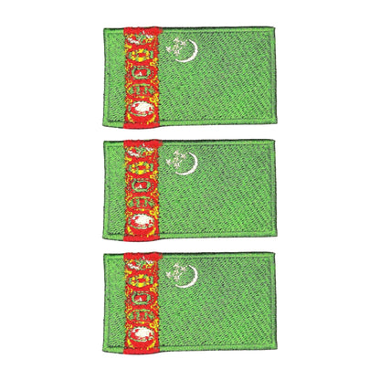 3 Pieces All Countries Flag Patches, 7×4 cm Embroidered Iron-On/Sew On National Flags, World Country Badge Appliques for Vest, Jacket, Backpack, Hat, (T-Z)