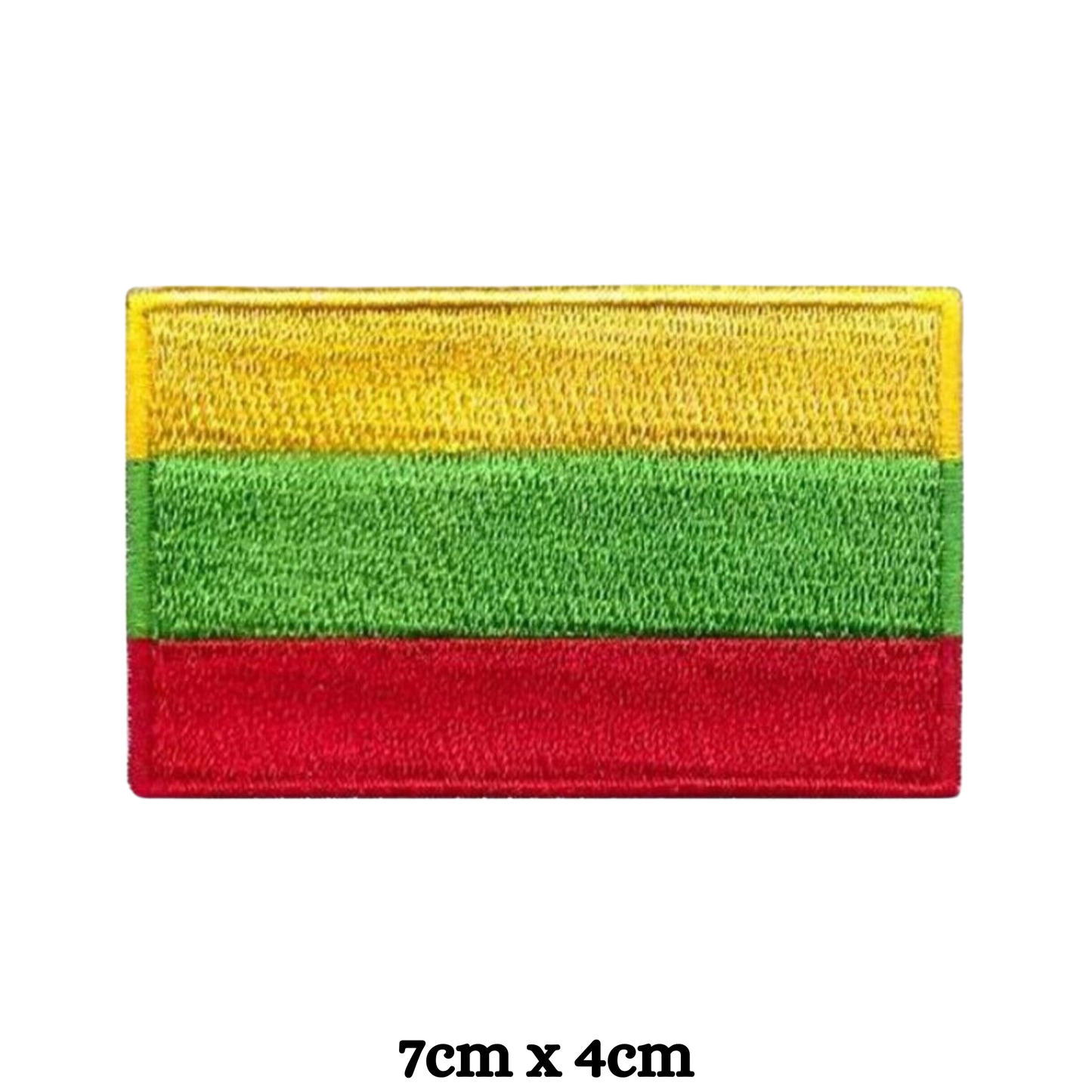 Country Flag Embroidered Patch – Iron On / Sew On National Flag Badge | All Countries Available | Jacket, Backpack, Hat, Uniform – Choose Your Country (K-S)