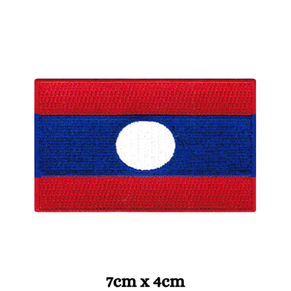 Country Flag Embroidered Patch – Iron On / Sew On National Flag Badge | All Countries Available | Jacket, Backpack, Hat, Uniform – Choose Your Country (K-S)