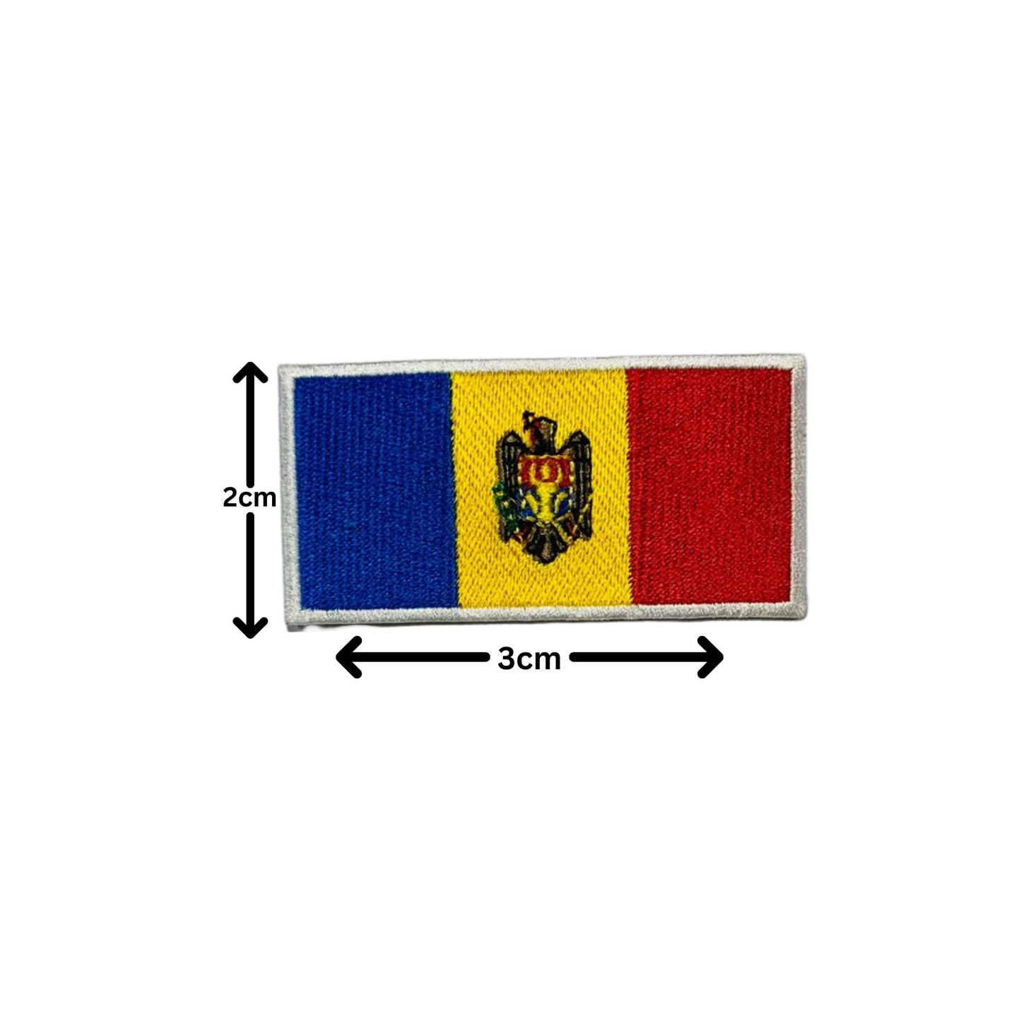 All Country Flag Patches (3 × 2 cm), Embroidered Iron-On/Sew On National Flags, Badge Traveler Gift Patch for Jacket, Backpack, Hat DIY Craft (K-S)