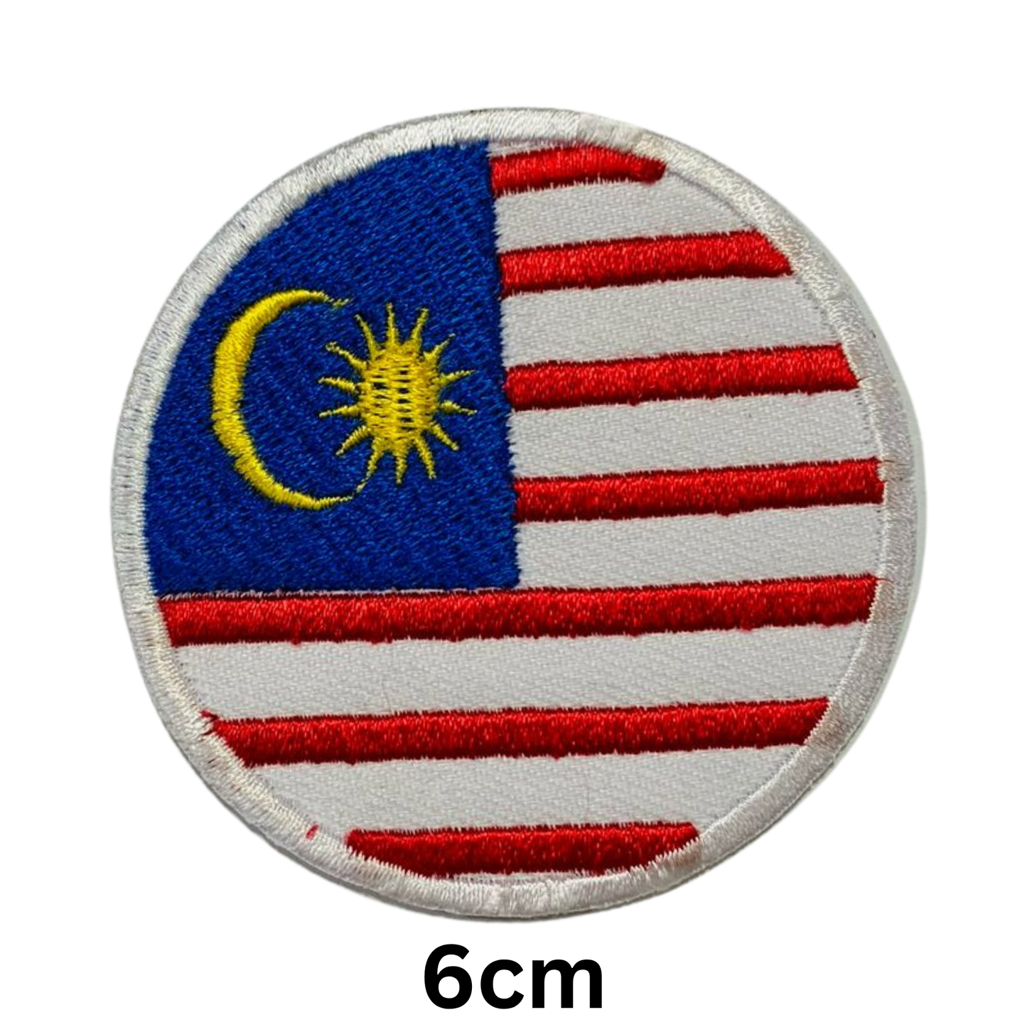 Round Flag Patch – 6cm Circular Embroidered Iron On / Sew On National Flag Badge | All Countries | Tactical Military Emblem for Hats, Jackets, Backpacks, Uniforms – Choose Your Country (K-S)