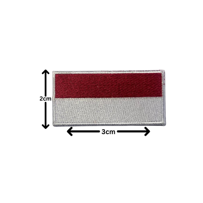 All Country Flag Patches (3 × 2 cm), Embroidered Iron-On/Sew On National Flags, Badge Traveler Gift Patch for Jacket, Backpack, Hat DIY Craft (K-S)