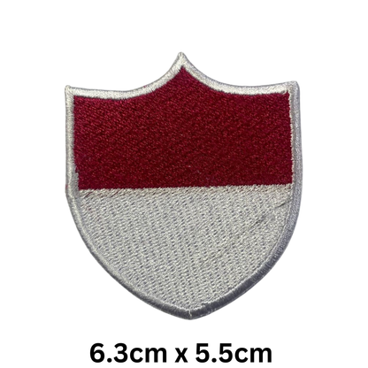 Shield Flag Patch – Embroidered Iron On / Sew On Shield Shaped National Flag Badge | All Countries Available | Heraldic Crest Patch for Jacket, Backpack, Biker Vest, Uniform – Choose Your Country (K-S)