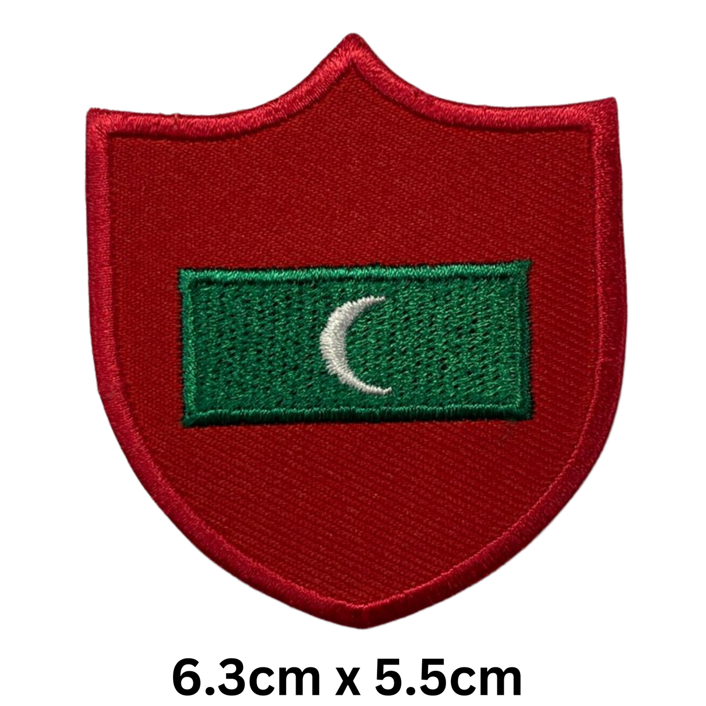 Shield Flag Patch – Embroidered Iron On / Sew On Shield Shaped National Flag Badge | All Countries Available | Heraldic Crest Patch for Jacket, Backpack, Biker Vest, Uniform – Choose Your Country (K-S)