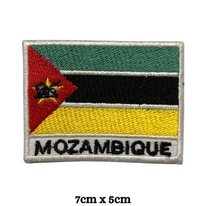 Country Flag with Name Embroidered Patch – Iron On / Sew On National Flag Badge with Country Name | All Countries Available | Jackets, Hats, Backpacks, Uniforms (K-S)