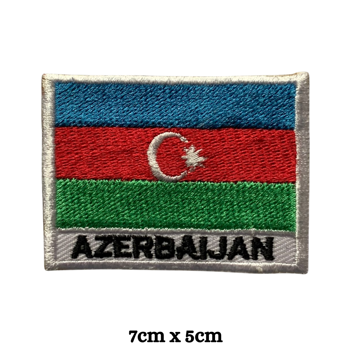 Country Flag with Name Embroidered Patch – Iron On / Sew On National Flag Badge with Country Name | All Countries Available | Jackets, Hats, Backpacks, Uniforms (A-J)
