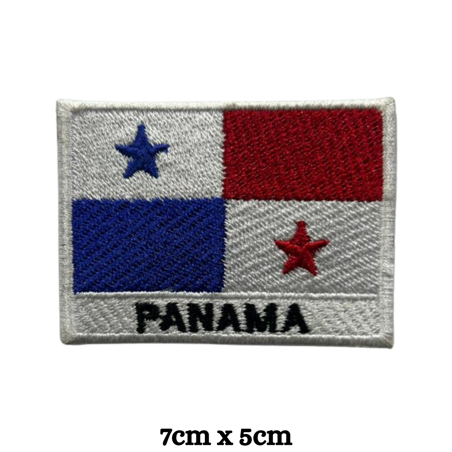 Country Flag with Name Embroidered Patch – Iron On / Sew On National Flag Badge with Country Name | All Countries Available | Jackets, Hats, Backpacks, Uniforms (K-S)