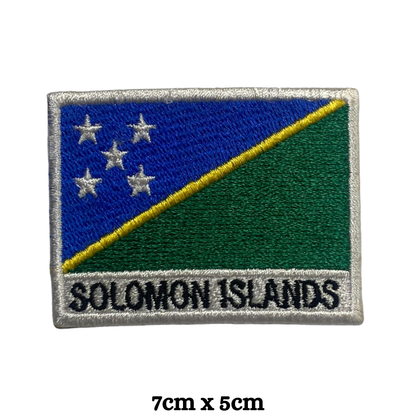 Country Flag with Name Embroidered Patch – Iron On / Sew On National Flag Badge with Country Name | All Countries Available | Jackets, Hats, Backpacks, Uniforms (K-S)