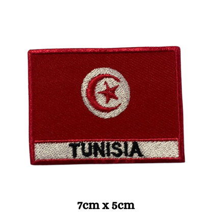 Country Flag with Name Embroidered Patch – Iron On / Sew On National Flag Badge with Country Name | All Countries Available | Jackets, Hats, Backpacks, Uniforms (T-Z)