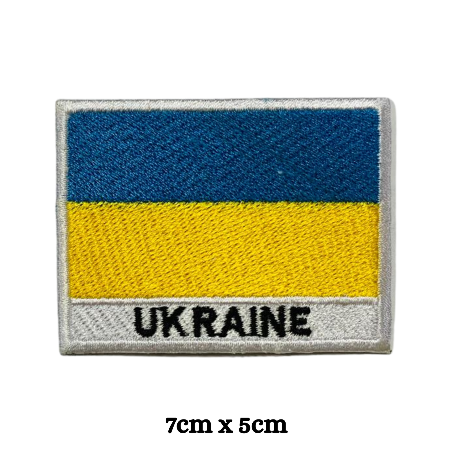Country Flag with Name Embroidered Patch – Iron On / Sew On National Flag Badge with Country Name | All Countries Available | Jackets, Hats, Backpacks, Uniforms (T-Z)