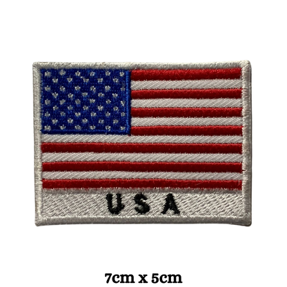 Country Flag with Name Embroidered Patch – Iron On / Sew On National Flag Badge with Country Name | All Countries Available | Jackets, Hats, Backpacks, Uniforms (T-Z)