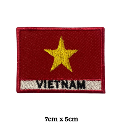 Country Flag with Name Embroidered Patch – Iron On / Sew On National Flag Badge with Country Name | All Countries Available | Jackets, Hats, Backpacks, Uniforms (T-Z)