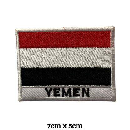 Country Flag with Name Embroidered Patch – Iron On / Sew On National Flag Badge with Country Name | All Countries Available | Jackets, Hats, Backpacks, Uniforms (T-Z)