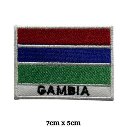 Country Flag with Name Embroidered Patch – Iron On / Sew On National Flag Badge with Country Name | All Countries Available | Jackets, Hats, Backpacks, Uniforms (A-J)
