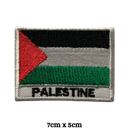 Country Flag with Name Embroidered Patch – Iron On / Sew On National Flag Badge with Country Name | All Countries Available | Jackets, Hats, Backpacks, Uniforms (K-S)