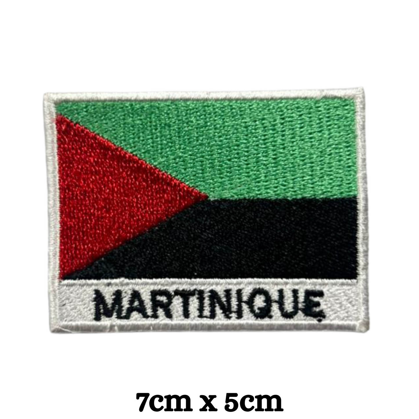 Country Flag with Name Embroidered Patch – Iron On / Sew On National Flag Badge with Country Name | All Countries Available | Jackets, Hats, Backpacks, Uniforms (K-S)