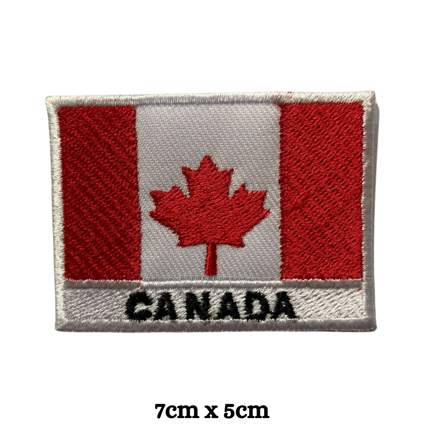 Country Flag with Name Embroidered Patch – Iron On / Sew On National Flag Badge with Country Name | All Countries Available | Jackets, Hats, Backpacks, Uniforms (A-J)