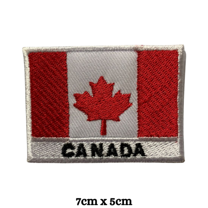 Country Flag with Name Embroidered Patch – Iron On / Sew On National Flag Badge with Country Name | All Countries Available | Jackets, Hats, Backpacks, Uniforms (A-J)