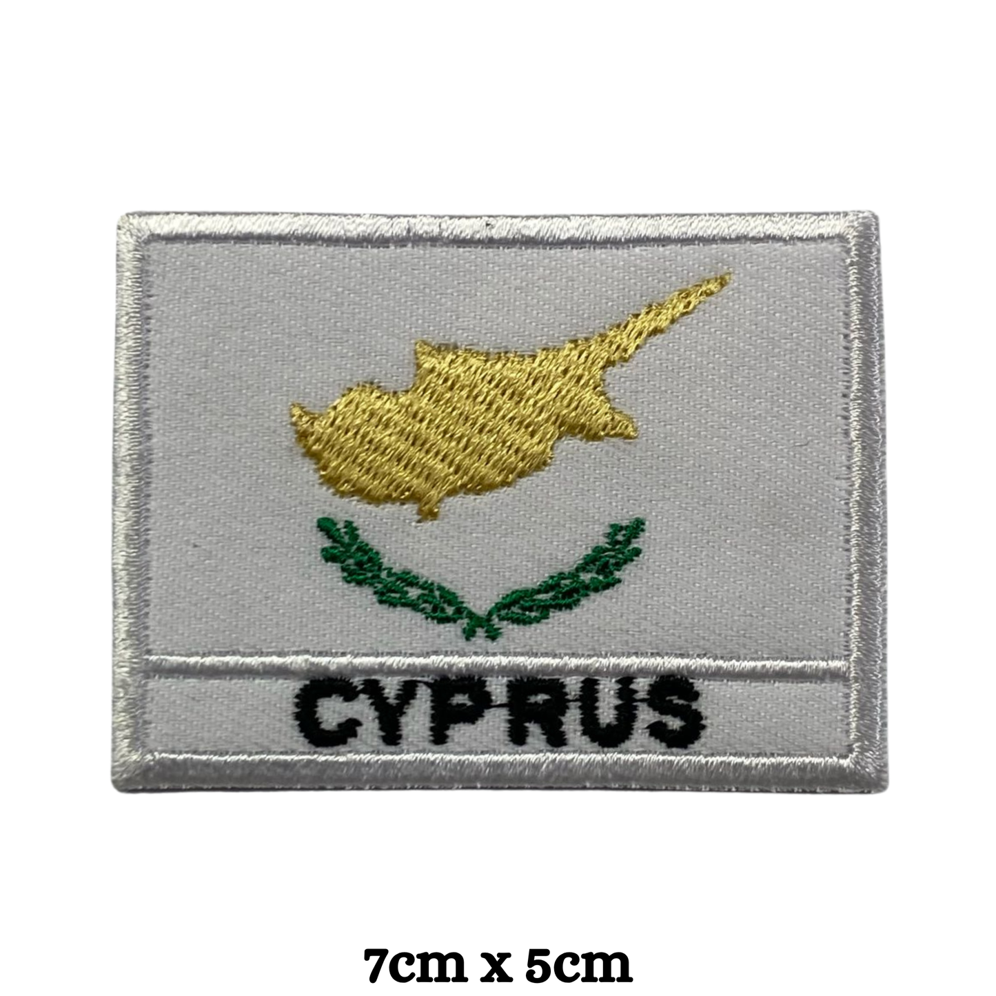 Country Flag with Name Embroidered Patch – Iron On / Sew On National Flag Badge with Country Name | All Countries Available | Jackets, Hats, Backpacks, Uniforms (A-J)