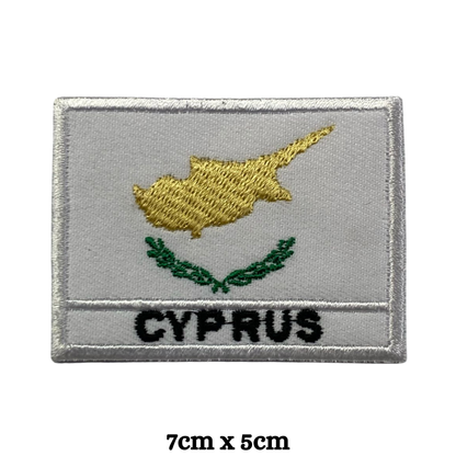 Country Flag with Name Embroidered Patch – Iron On / Sew On National Flag Badge with Country Name | All Countries Available | Jackets, Hats, Backpacks, Uniforms (A-J)