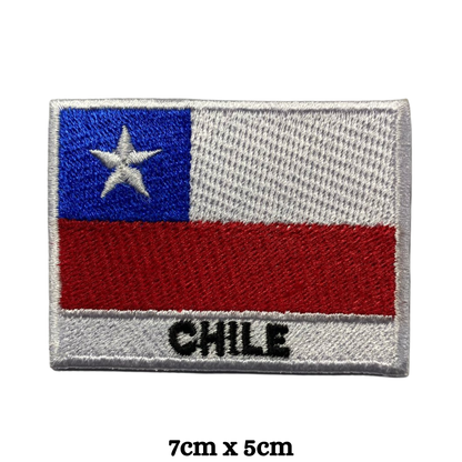 Country Flag with Name Embroidered Patch – Iron On / Sew On National Flag Badge with Country Name | All Countries Available | Jackets, Hats, Backpacks, Uniforms (A-J)