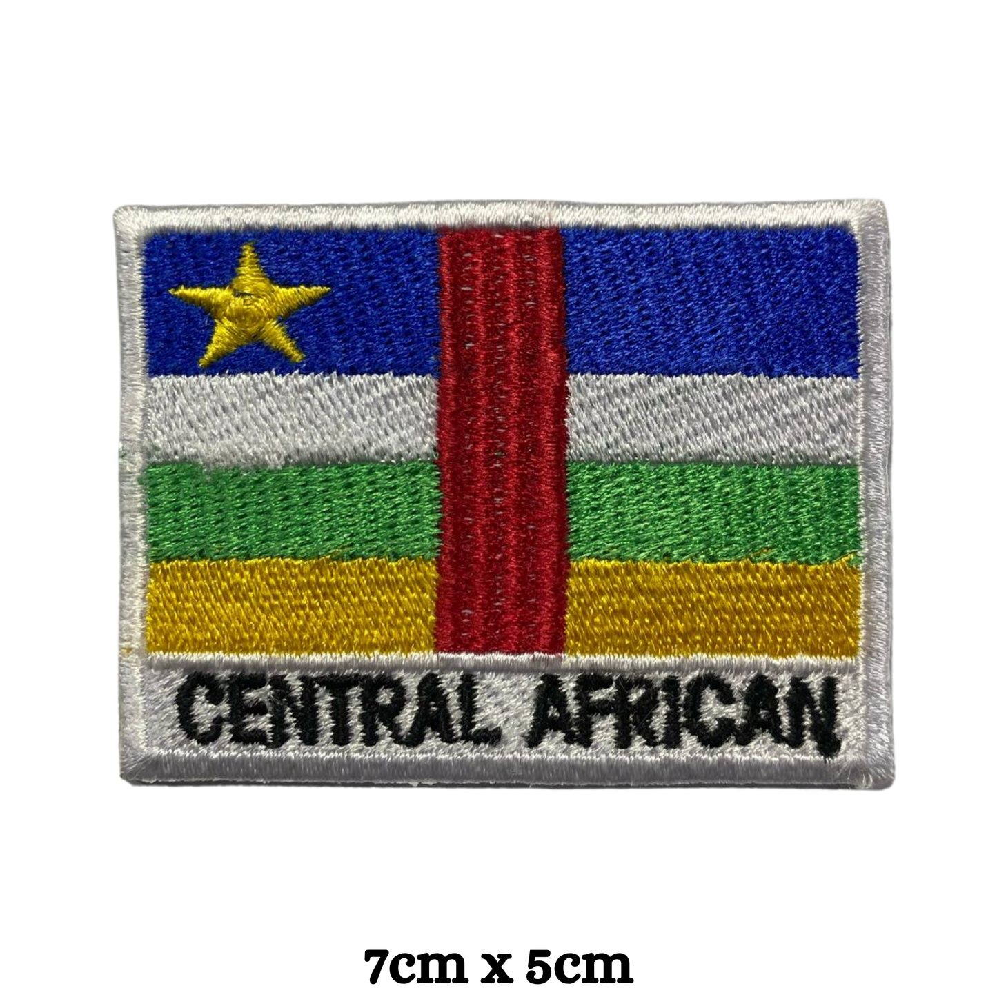 Country Flag with Name Embroidered Patch – Iron On / Sew On National Flag Badge with Country Name | All Countries Available | Jackets, Hats, Backpacks, Uniforms (A-J)