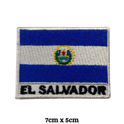 Country Flag with Name Embroidered Patch – Iron On / Sew On National Flag Badge with Country Name | All Countries Available | Jackets, Hats, Backpacks, Uniforms (A-J)