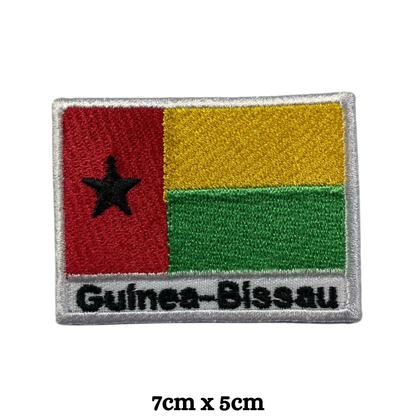Country Flag with Name Embroidered Patch – Iron On / Sew On National Flag Badge with Country Name | All Countries Available | Jackets, Hats, Backpacks, Uniforms (A-J)