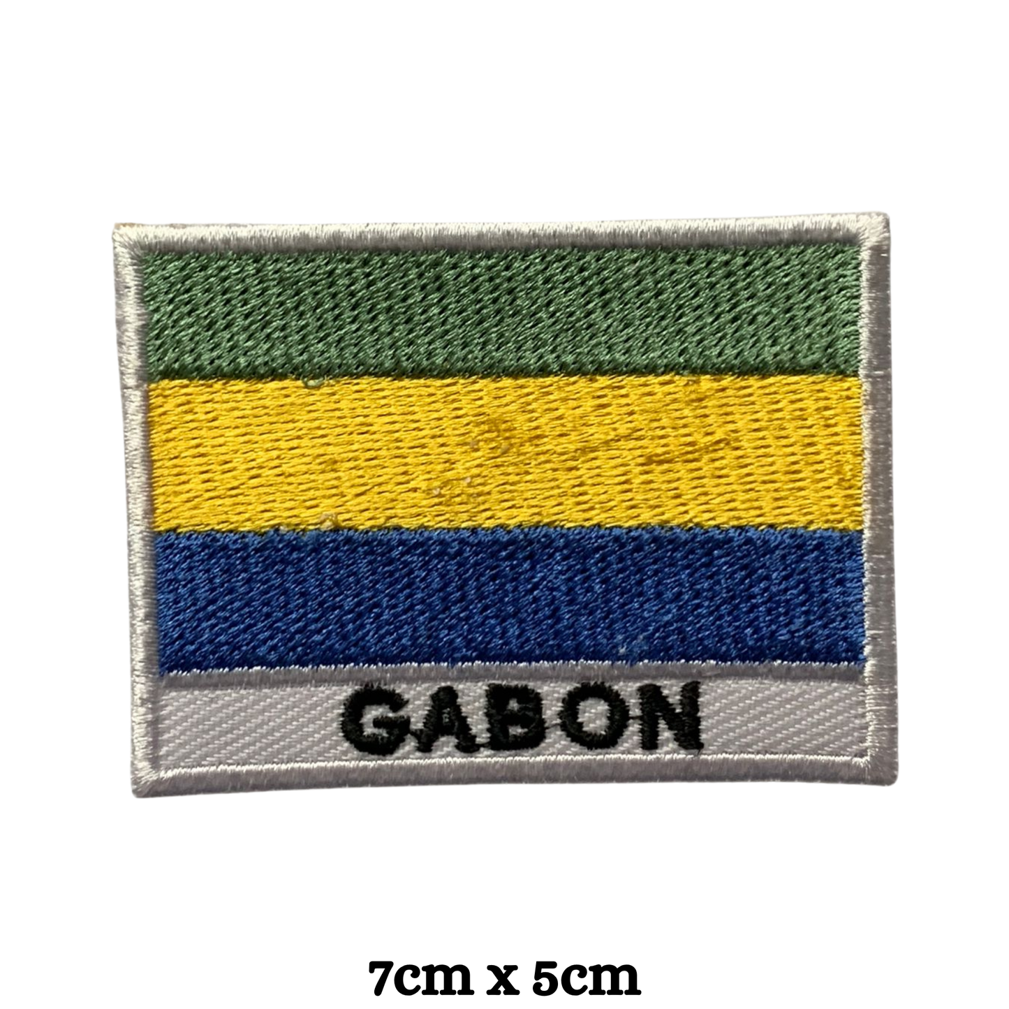 Country Flag with Name Embroidered Patch – Iron On / Sew On National Flag Badge with Country Name | All Countries Available | Jackets, Hats, Backpacks, Uniforms (A-J)