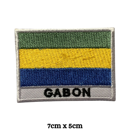 Country Flag with Name Embroidered Patch – Iron On / Sew On National Flag Badge with Country Name | All Countries Available | Jackets, Hats, Backpacks, Uniforms (A-J)