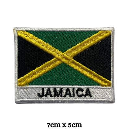Country Flag with Name Embroidered Patch – Iron On / Sew On National Flag Badge with Country Name | All Countries Available | Jackets, Hats, Backpacks, Uniforms (A-J)