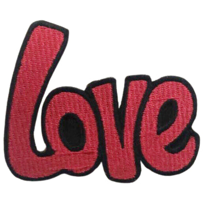 Life and Love Slogan Embroidered Patches - Iron On and Sew On Applique Badges for Jackets, Jeans, Backpacks, Bags, Clothing and DIY Crafts.